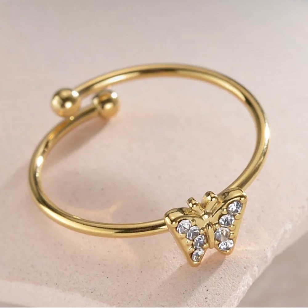 14K Gold Plated Open Ring
